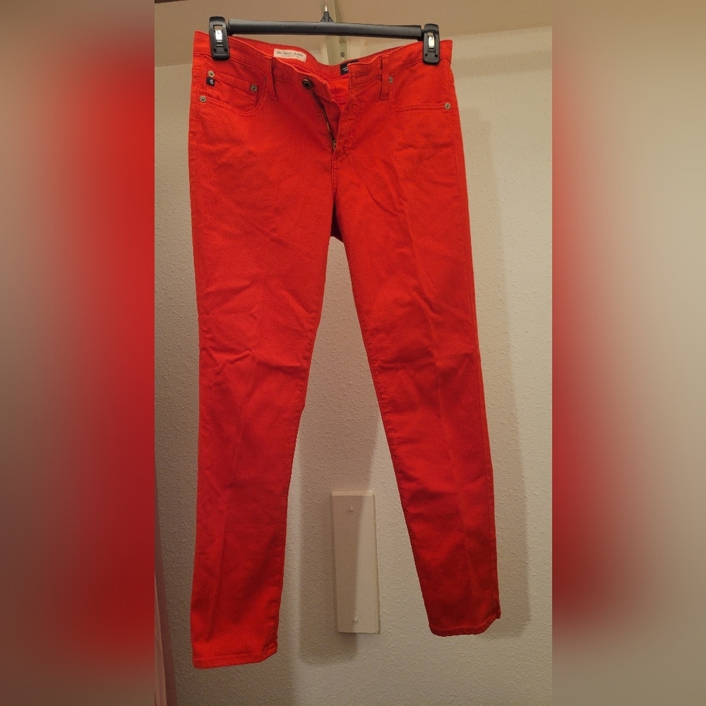 AG Adriabo Goldschmied  Vibrant Red Pants 30